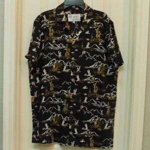 REFINERY REPUBLIC Men’s Cactus Desert Button Up Shirt Medium NWT